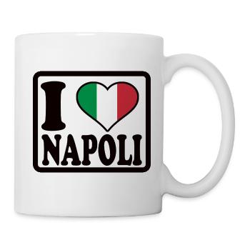 Neapel, Napoli - Tasse - Weiß - Rechts