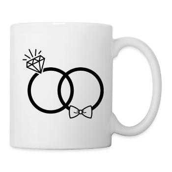 Eheringe - Tasse - Weiß - Rechts