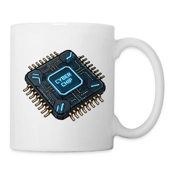Cyberchip Neon Circuit - Tasse - Weiß - Rechts
