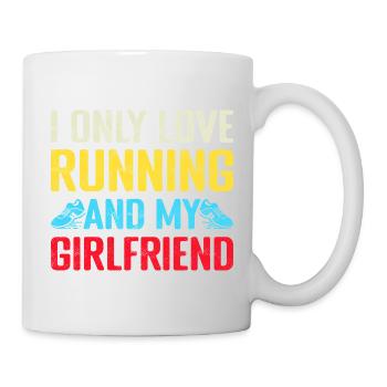 Running I Only Love Marathon Runner - Tasse - Weiß - Rechts