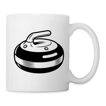 Curling stone - Mug - white - Right
