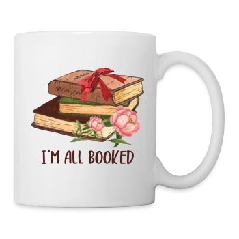 I'm All Booked Funny Book Lover - Mug - white - Right