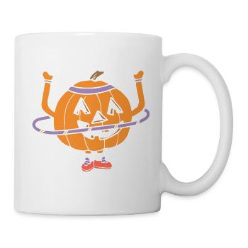 Hula Hup Hopp Halloween Hullern Huller Pumpkin - Mug - white - Right
