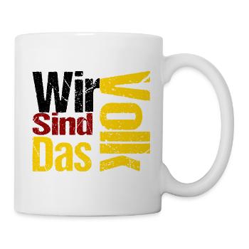 Wir_SInd_Das_Volk - Tasse - Weiß - Rechts
