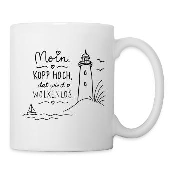 Moin Kopp high cloudless - Mug - white - Right