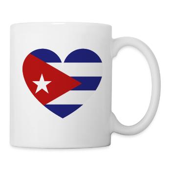 Heart Cuba Flag - Mug - white - Right
