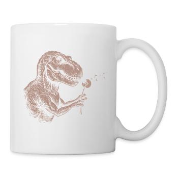 Dinosaure Pissenlit Vintage Vintage - Mug blanc - blanc - Droite