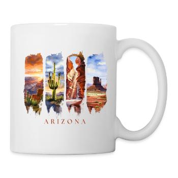 Voyage de vacances en Arizona – Motif désert et canyon - Mug blanc - blanc - Droite