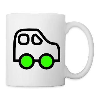 Auto - Tasse - Weiß - Rechts