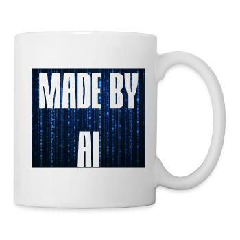Made by AI blue - Mug - white - Right