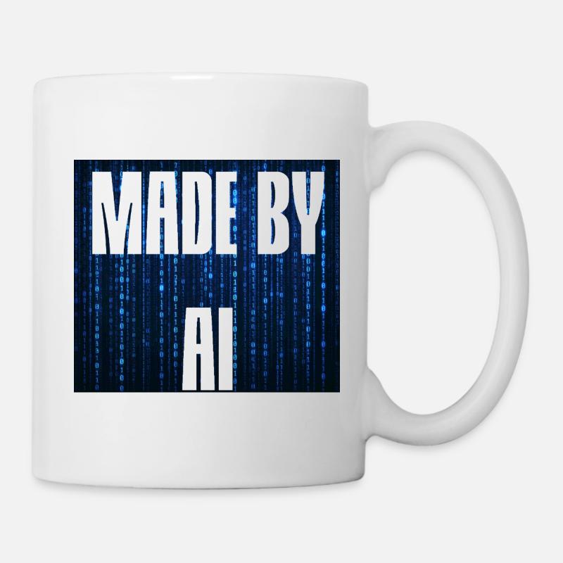 Made by AI blue - Mug - white
