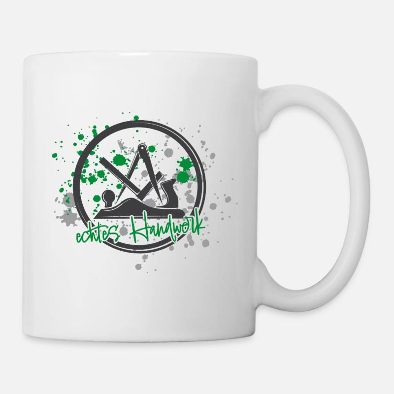 Schreiner Stolz gris-vert - Mug blanc - blanc