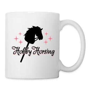 Hobby Horsing | Reiten | Sport | Geschenk - Tasse - Weiß - Rechts