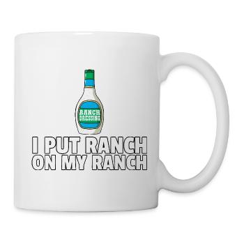 Citation de la bouteille Ranch on Ranch - Mug blanc - blanc - Droite