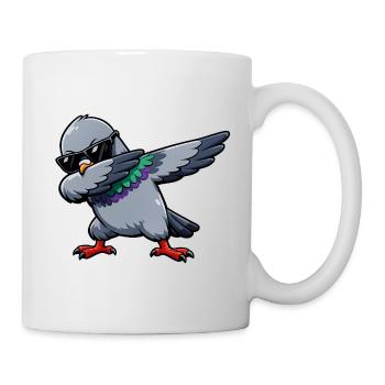 Pigeon à tamponnage - Mug blanc - blanc - Droite