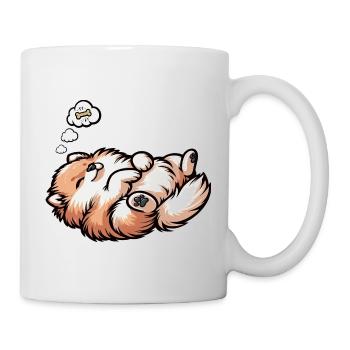 Zwergspitz Zwergspitze Spitzhund Zwergspitzhalter - Tasse - Weiß - Rechts