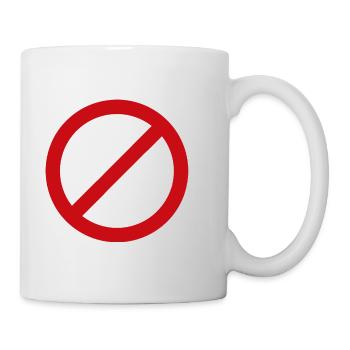 No Mice Emblem Graphic - Mug - white - Right