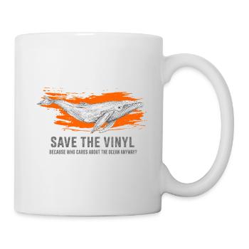 Art de sauvetage de baleines et vinyles - Mug blanc - blanc - Droite