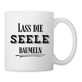 LEICHTIGKEIT – Lass die Seele baumeln - Tasse - Weiß - Rechts