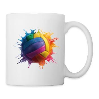 Volley-ball - Mug blanc - blanc - Droite