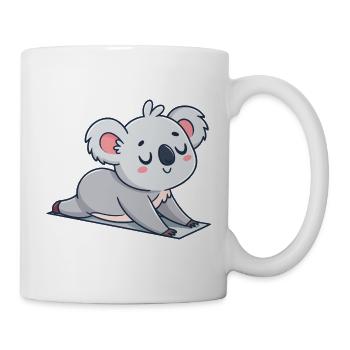 Koala Doux en Repos sur Tapis - Mug blanc - blanc - Droite
