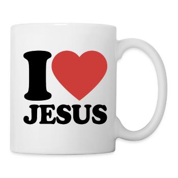 J’aime Jésus - Foi - Religion - Mug blanc - blanc - Droite