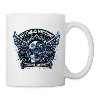 Rhythmus Maschine Schädel - Tasse - Weiß - Rechts