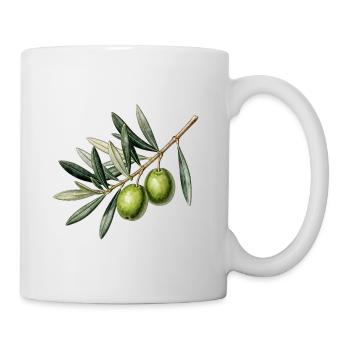 Botanical olive branch - Mug - white - Right