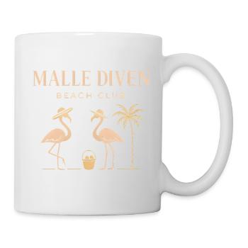 Malle Diven Beach Club Flamingo Mallorca Party - Mug - white - Right