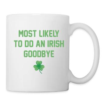 Irischer Goodbye Shamrock Tee - Tasse - Weiß - Rechts