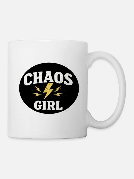 Chaos Girl - Tasse - Weiß