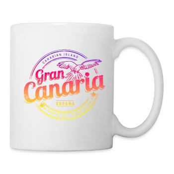 Gran Canaria Kanarische Inseln in Spanien Souvenir - Tasse - Weiß - Rechts
