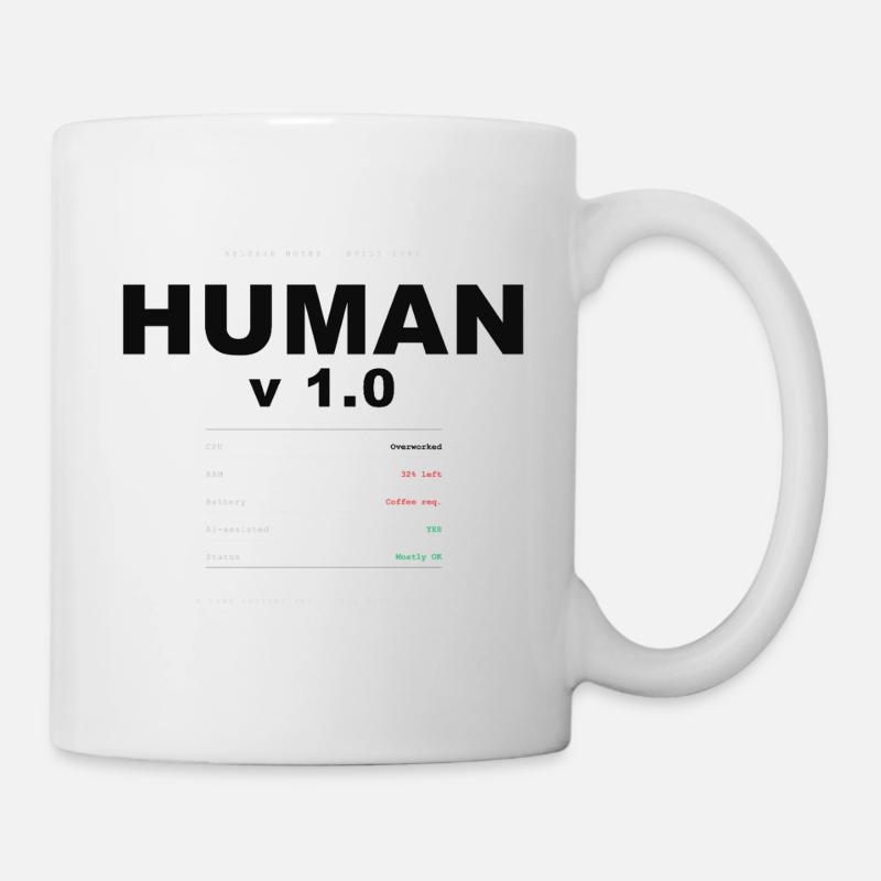 HUMAN V1.0 SPECS - Mug - white