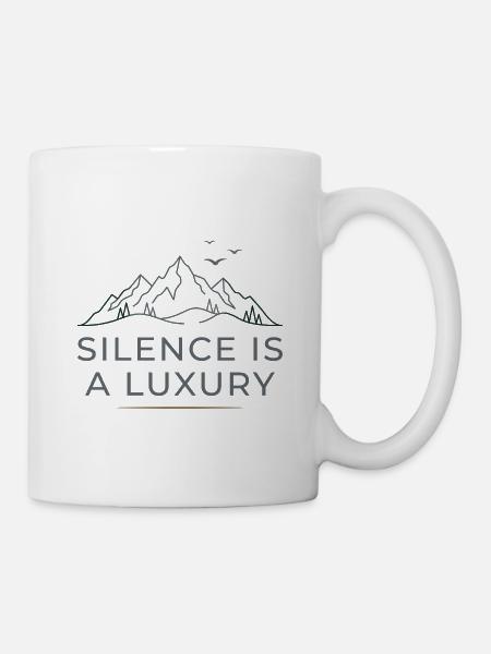 Ruhe Ist Luxus - Tasse - Weiß