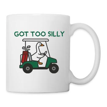 Gans im Golfwagen - Tasse - Weiß - Rechts