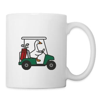Trop bête, Oie de golf - Mug blanc - blanc - Droite