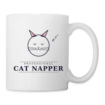Somnieuse professionnelle de chats - Mug blanc - blanc - Droite