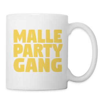 Malle Party Gang - Tasse - Weiß - Rechts