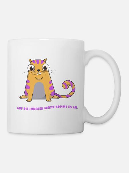 Innere Werte - Tasse - Weiß