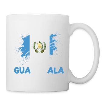 Guatemala Flagge T-Shirt Stolz & Heimat Chapín - Tasse - Weiß - Rechts