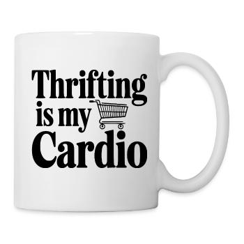 Le fribrifling, c’est mon Cardio - Mug blanc - blanc - Droite