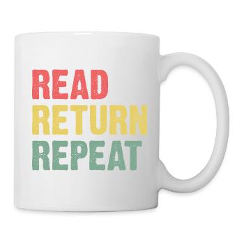 Read Return Repeat - Pastel Typo - Mug - white - Right