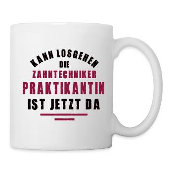 Zahntechniker Praktikantin Praktikum Zahntechnik - Tasse - Weiß - Rechts