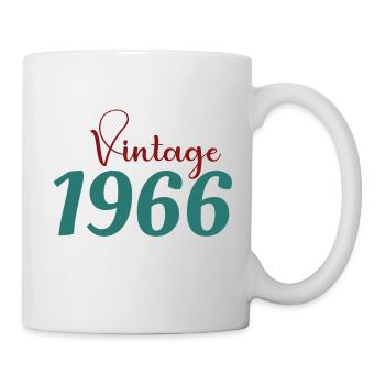 60 Year Old Retro 70s Tee Born 1966 - Mug - white - Right