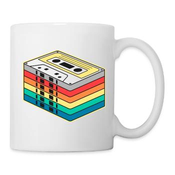 Vibrant Rainbow Cassette Tape - Mug - white - Right
