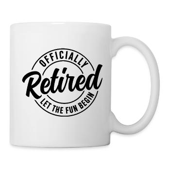 Officially Retired Badge - Mug - white - Right