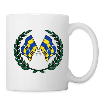 Ameland Lorbeerflaggen – Inselstolz - Tasse - Weiß - Rechts