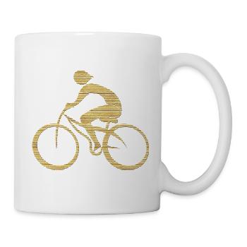 Cycliste - Mug blanc - blanc - Droite