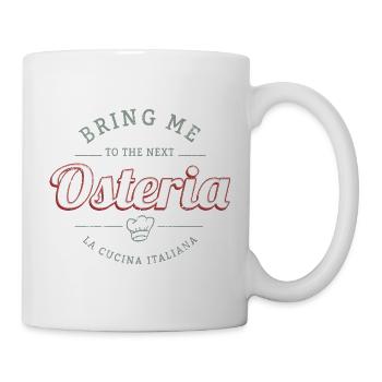 Restaurant Osteria Vintage Italie Rétro Design - Mug blanc - blanc - Droite