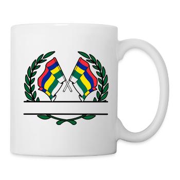Terschelling Laurel Flags – Island Pride - Mug - white - Right